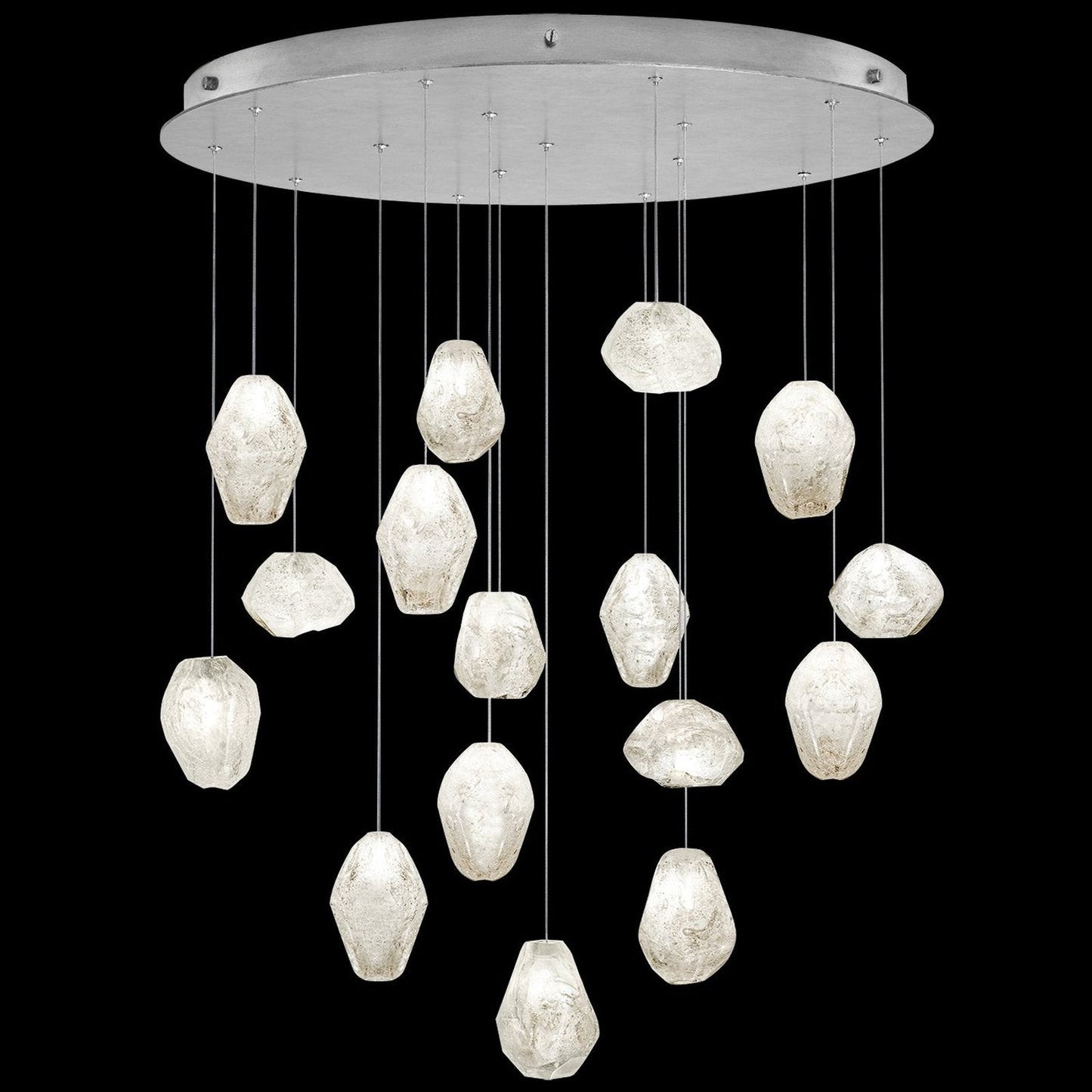 32-Inch Clear Quartz Glass Pendant Light