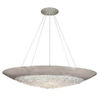 44-Inch Round Crystal Halo Pendant Light