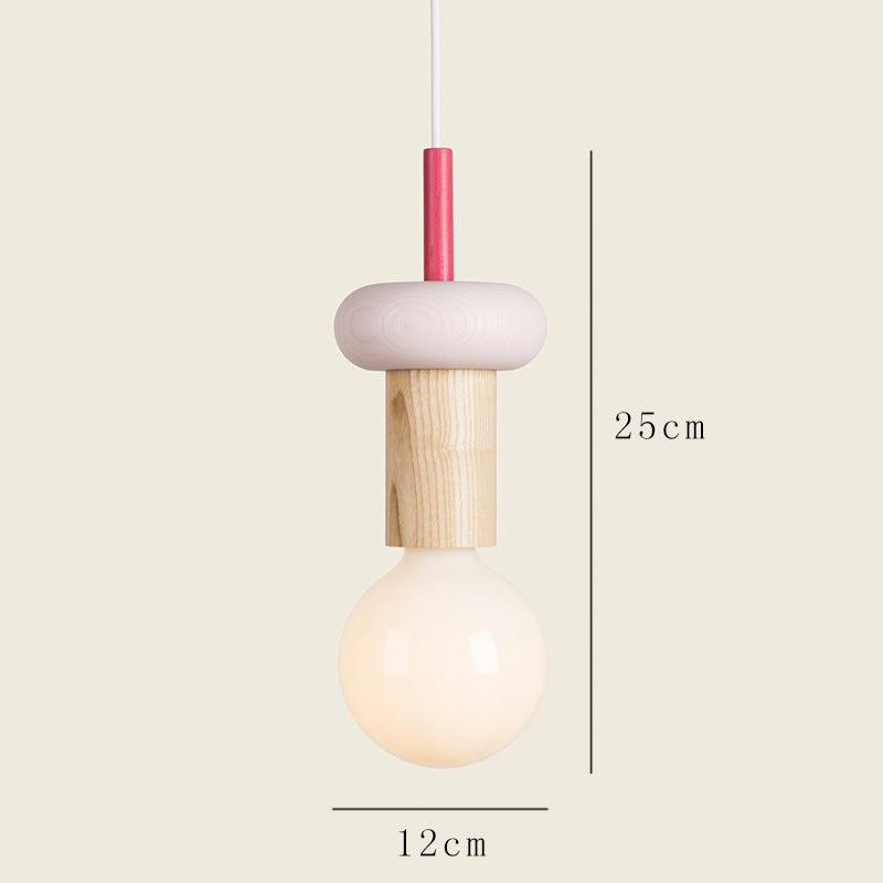 Children's Geometric Cartoon Pendant Light / Warm Light / E Style