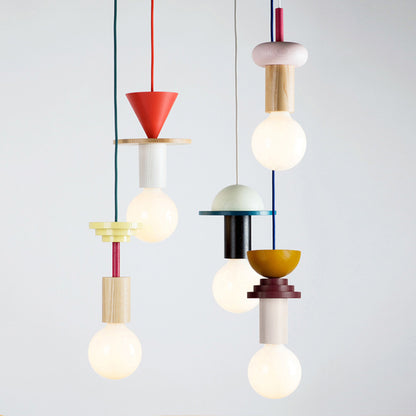 Children's Geometric Cartoon Pendant Light / Warm Light / Type B