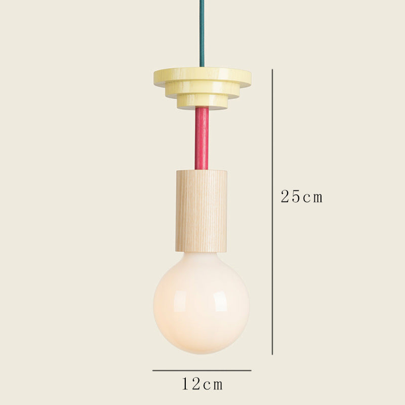 Children's Geometric Cartoon Pendant Light / Warm Light / Type F