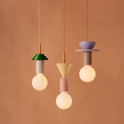 Children's Geometric Cartoon Pendant Light / Warm Light / Type C