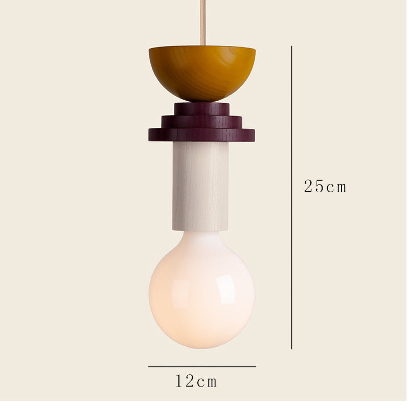 Children's Geometric Cartoon Pendant Light / White Light / Type B