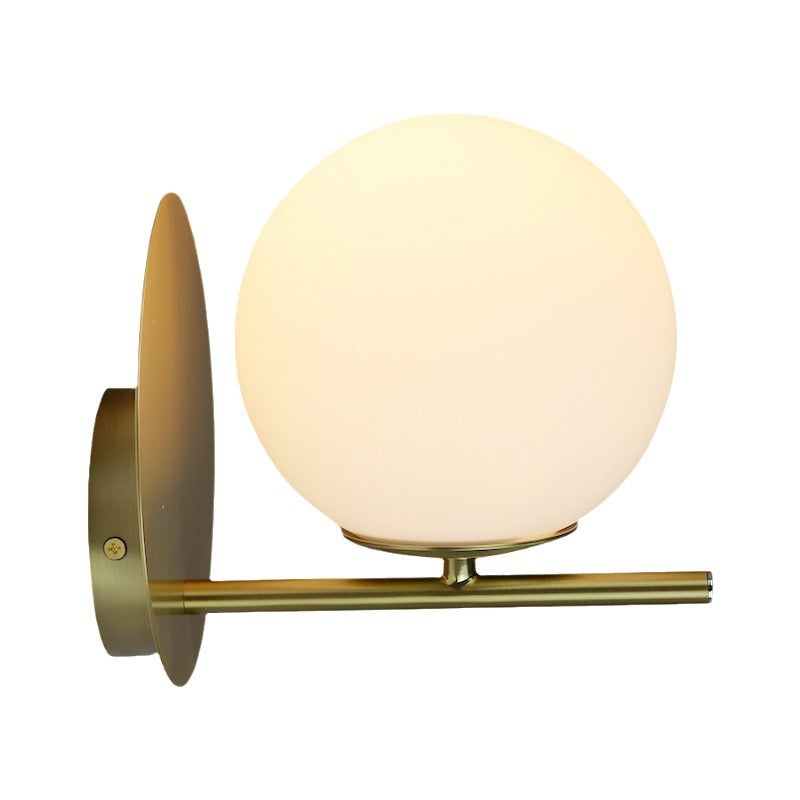 Nordic Copper and Glass Wall Light