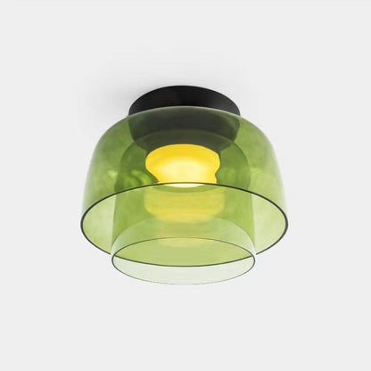Nordic LED Bedroom Ceiling Light / Gray / D420 H110 Single layer