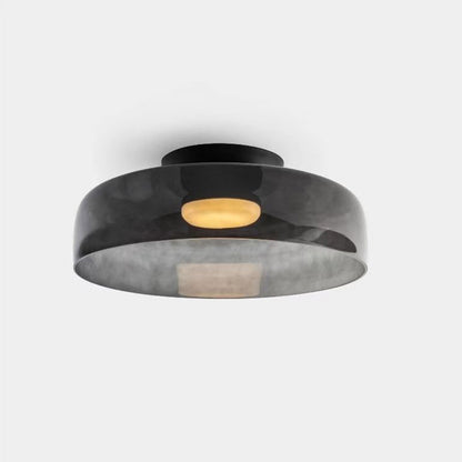 Nordic LED Bedroom Ceiling Light / Emerald Green / D420 H180 Second floor