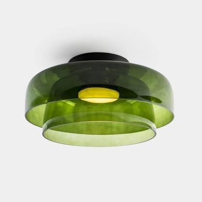 Nordic LED Bedroom Ceiling Light / Gray / D420 H260 Third layer