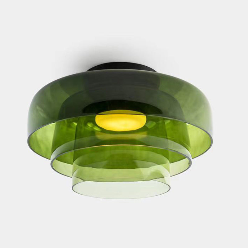 Nordic LED Bedroom Ceiling Light / Orange / D420 H180 Second floor