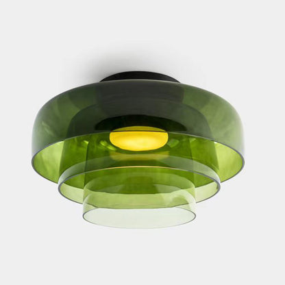 Nordic LED Bedroom Ceiling Light / Orange / D420 H180 Second floor